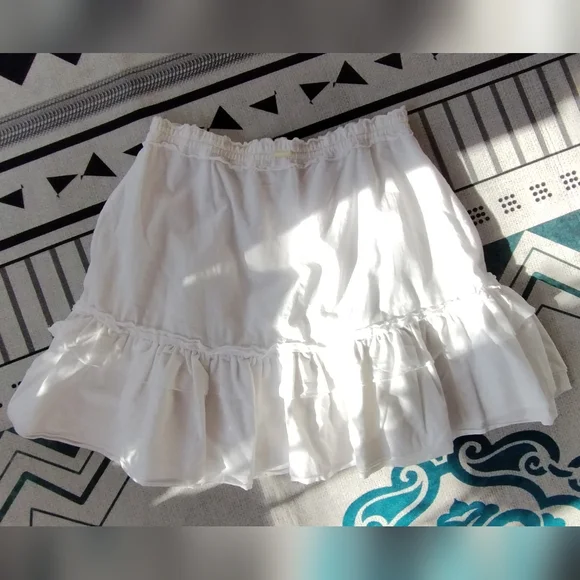 Vintage Abercrombie And Firch White Woman's Size Xs Skirt - Picture 7 of 9